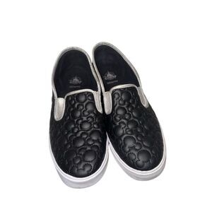 Disney Parks Mickey Mouse Black Slip On Shoes Unisex Size 10